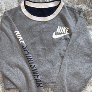 Nike reversible cropped sweatshirt